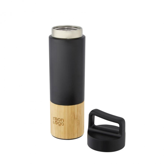 BOUTEILLE ISOTHERME PERSONNALISÉE EN BAMBOU 540ML 'BUTILKA'