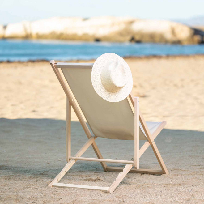 TRANSAT CHILIENNE PUBLICITAIRE EN BOIS 'SOLARO' 