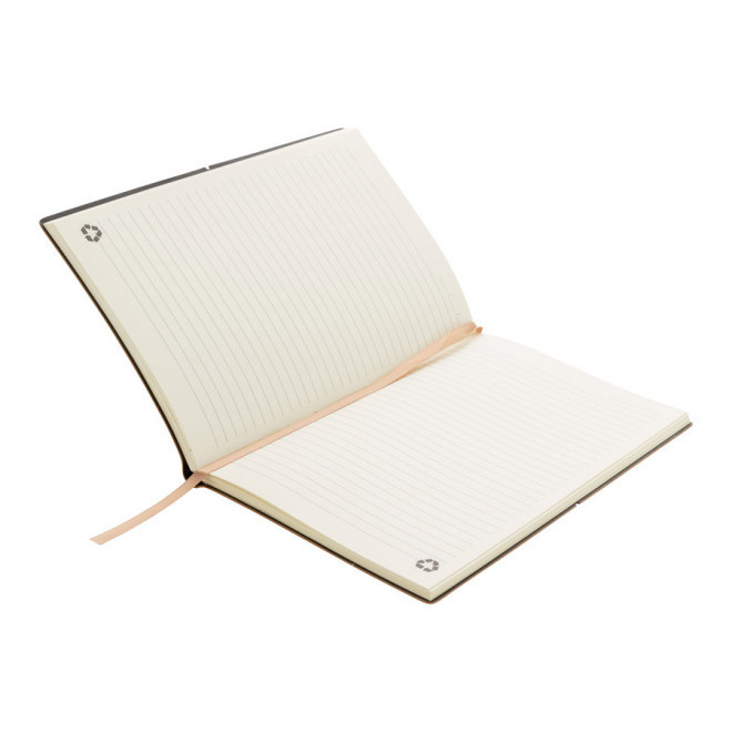 CARNET PERSONNALISÉ A5 CUIR RECYCLÉ 'KITAR'