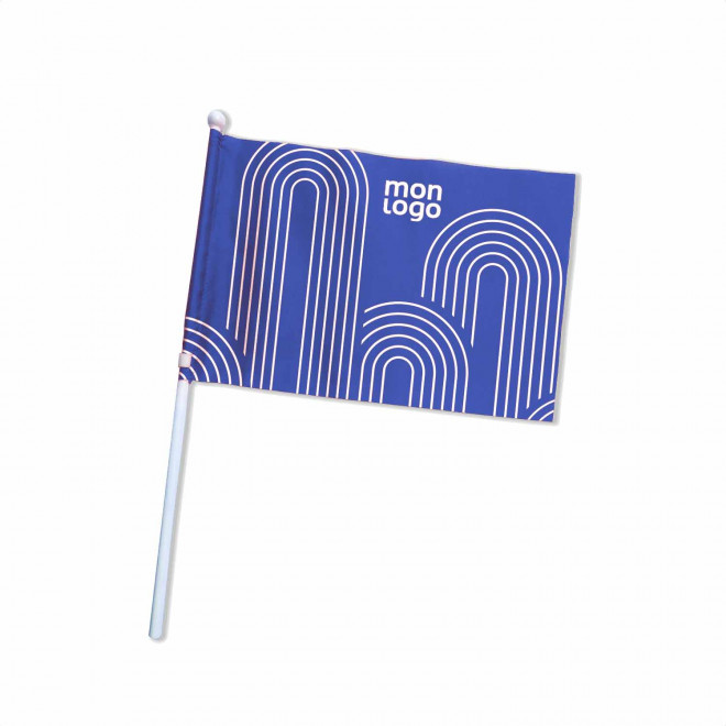 DRAPEAU DE SUPPORTER PERSONNALISÉ EN RPET 'POWERFUL'