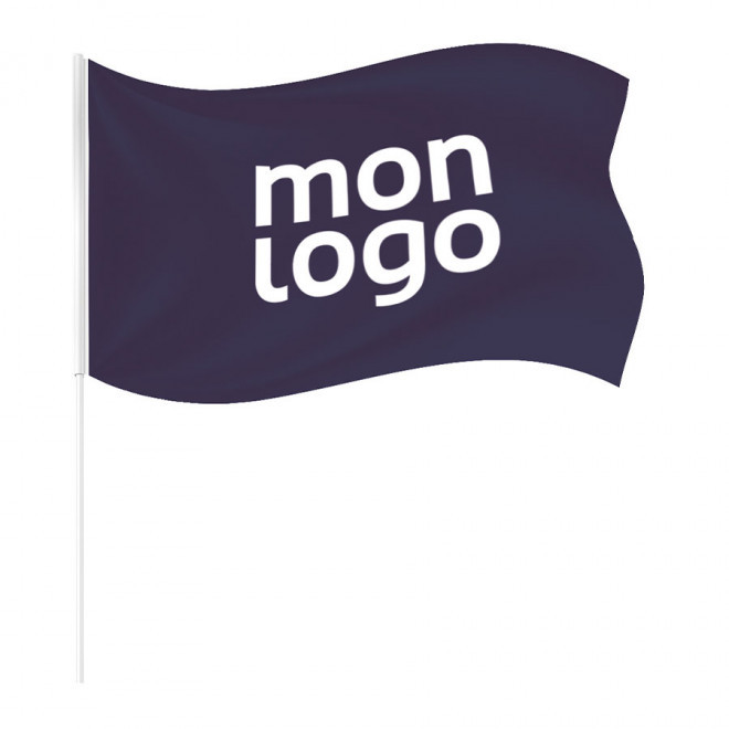 DRAPEAU DE SUPPORTER PERSONNALISÉ EN RPET 'POWERFUL'