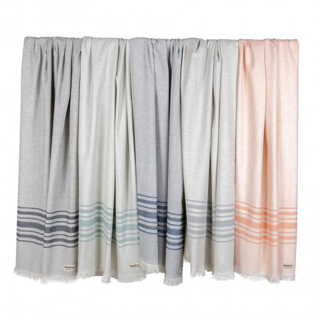 FOUTA PERSONNALISEÉ 100% COTON AWARE UKIYO® 'ELLIS'