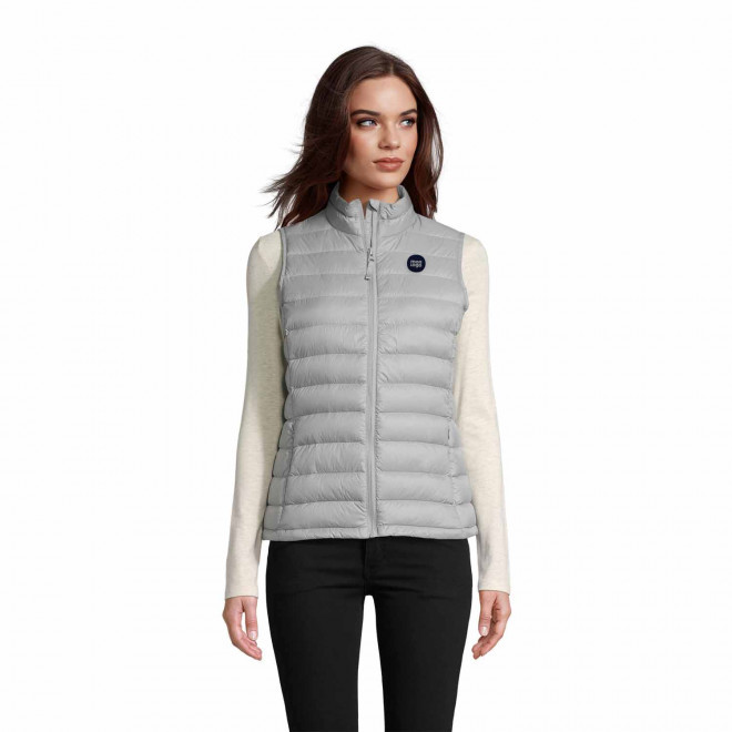DOUDOUNE SANS MANCHE PERSONNALISABLE FEMME 'WILSON BW' 