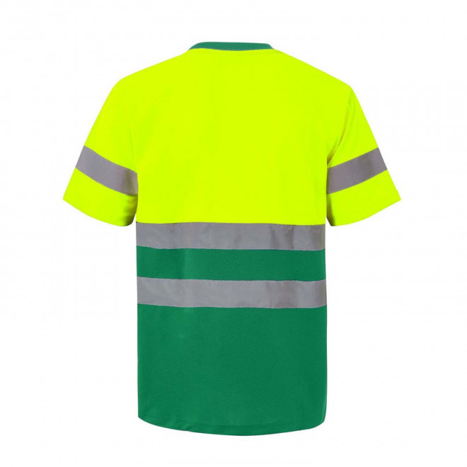 TEE SHIRT PERSONNALISABLE BICOLORE HAUTE VISIBILITÉ VELILLA® 'DISTO'