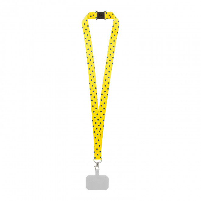 TOUR DE COU TELEPHONE RPET PERSONNALISABLE MIE 'BASICLAN CLIP SUBLI'