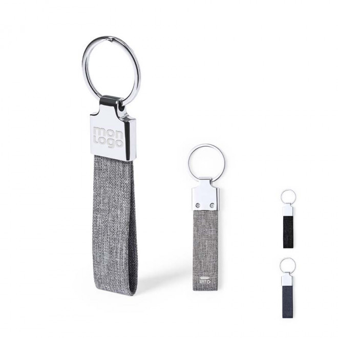 PORTE CLES PERSONNALISABLE RPET 'GANCIA'