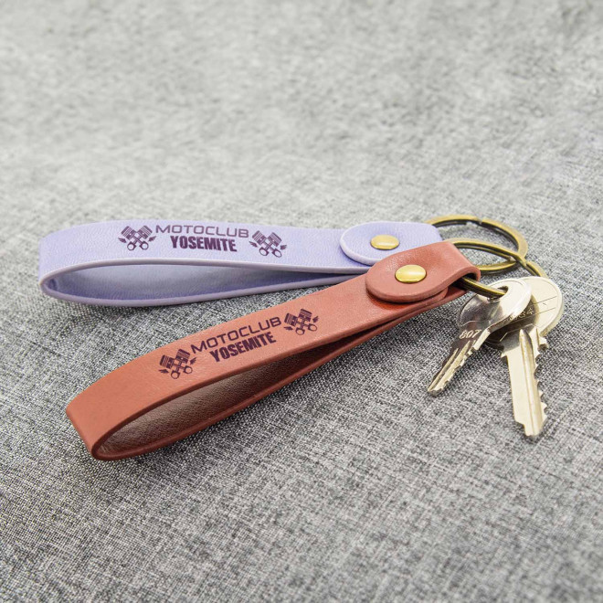 PORTE CLE EN PU PERSONNALISABLE 'TIVIA'