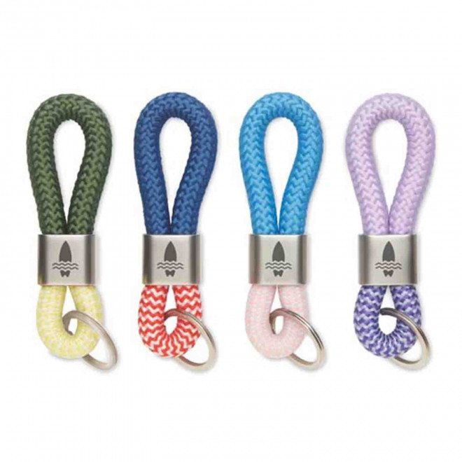 PORTE CLE CORDE DOUBLE PERSONNALISABLE 'KALOU PLUS'