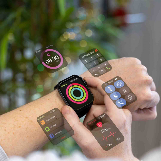 MONTRE CONNECTEE PERSONNALISABLE 'SPORTIVO'