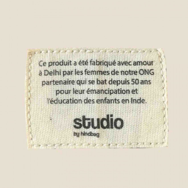 SAC BANANE PERSONNALISABLE EN COTON STUDI BY HINDBAG 'ANTOINE'