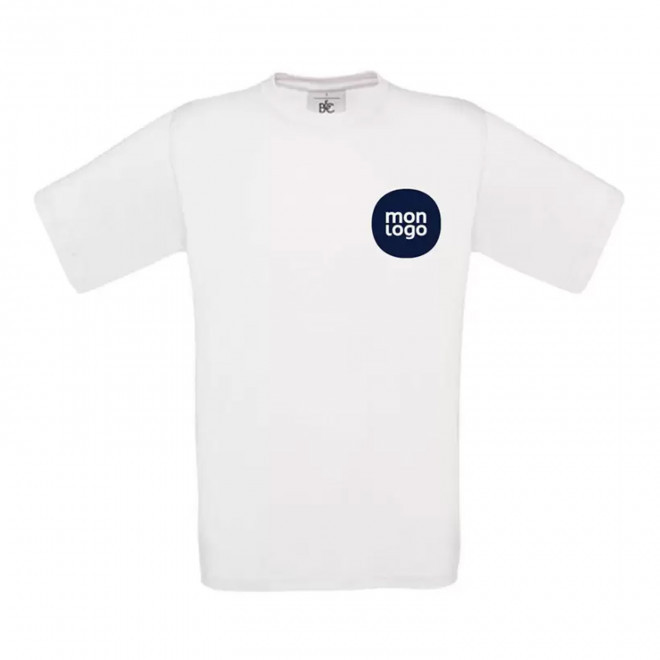 TEE SHIRT ENFANT BLANC PUBLICITAIRE B&C 'PALTO 145G'