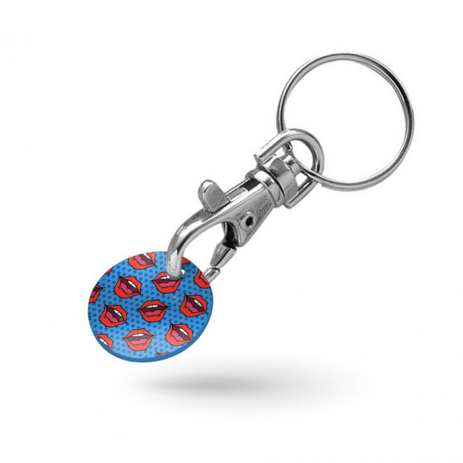 PORTE CLES AVEC MOUSQUETON PUBLICITAIRE 'SEGNO QUADRI'