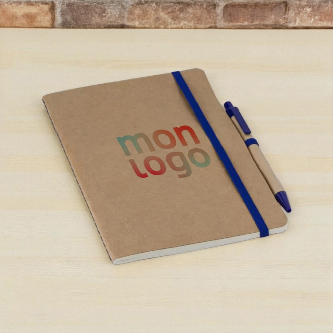 CARNET A5 AVEC STYLO PERSONNALISABLE 'ISIS STYLO'