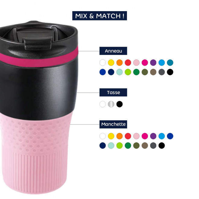 MUG PERSONNALISABLE ISOTHERME 'CORPO MIX&MATCH'