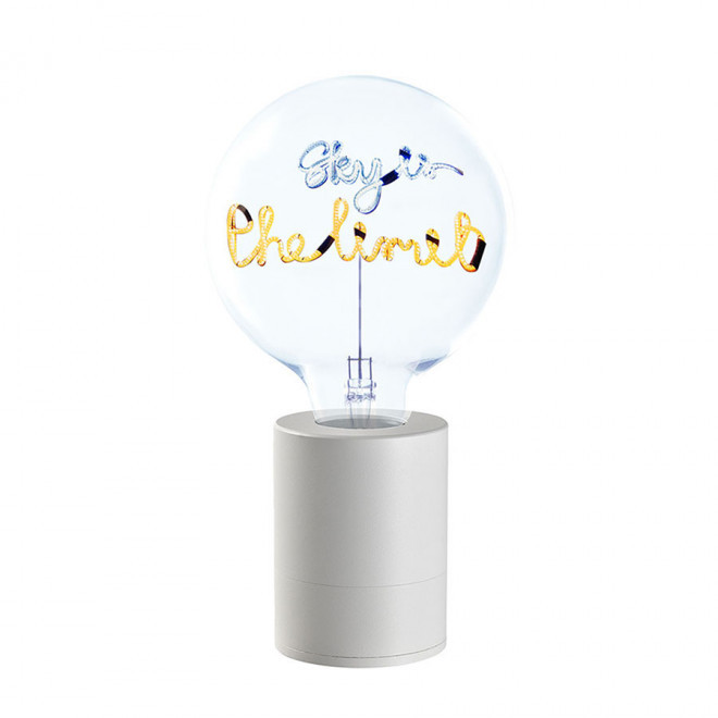 AMPOULE PERSONNALISEE 2 LIGNES 'LAMPUN'