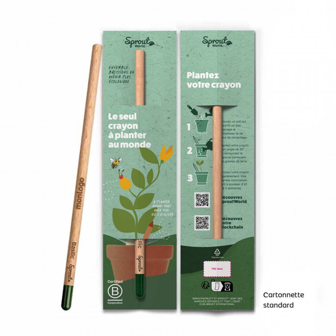 CRAYON GRAINES PERSONNALISÉ CARTONNETTE 'POUSS'