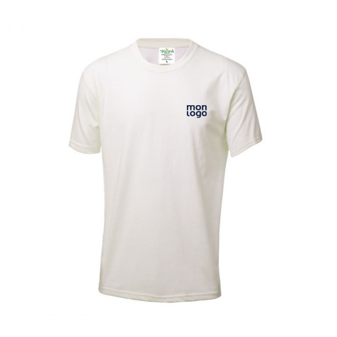 TEE SHIRT PERSONNALISÉ HOMME NATURELLE 'NAYA BIO' 150 GR/M²