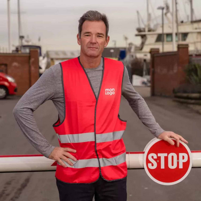 GILET VISIBILITE PERSONNALISABLE 'ARMILLA' 72H