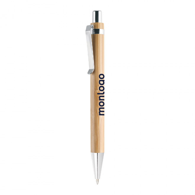 LOT DE 100 STYLOS PUBLICITAIRES EN BAMBOU 'AMAZONIA' EXP 24/48H