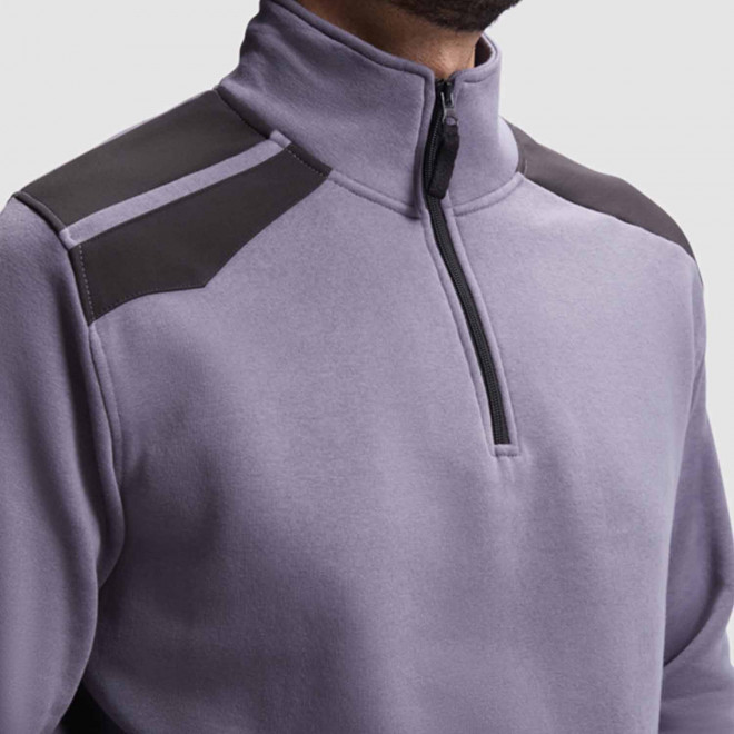 SWEAT PERSONNALISABLE COL DEMI ZIP 'MAVERICK'