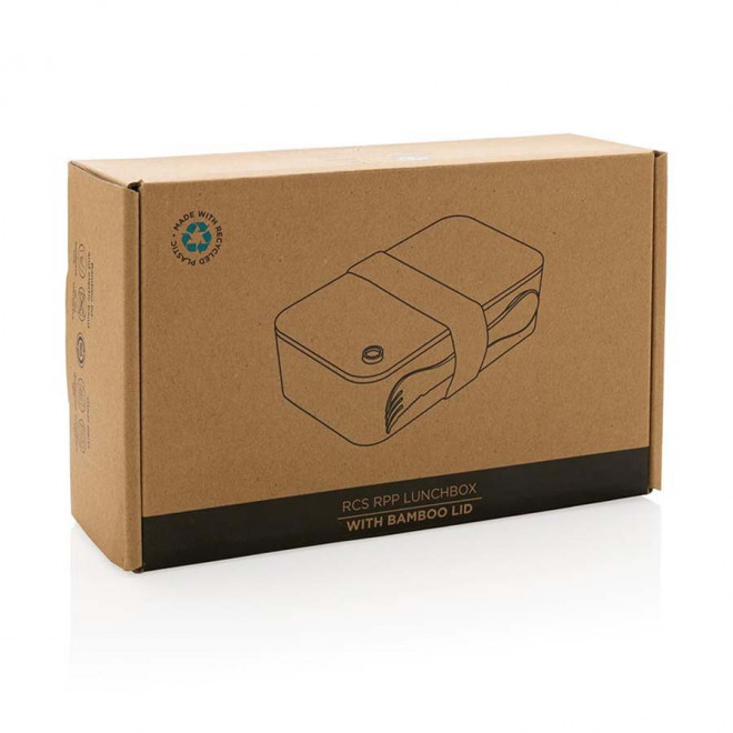 LUNCH BOX PUBLICITAIRE 'CURVIE PP RECYCLE BAMBOU'