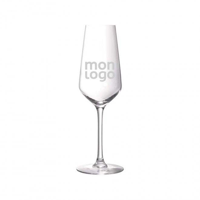 VERRE À CHAMPAGNE PUBLICITAIRE 'CHAMPY' 