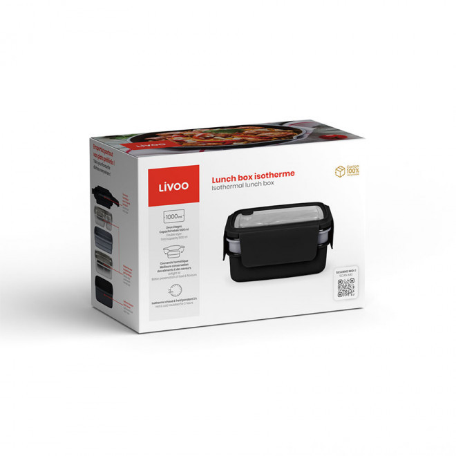 LUNCH BOX PUBLICITAIRE ISOTHERME LIVOO® 'ISOBOX' 
