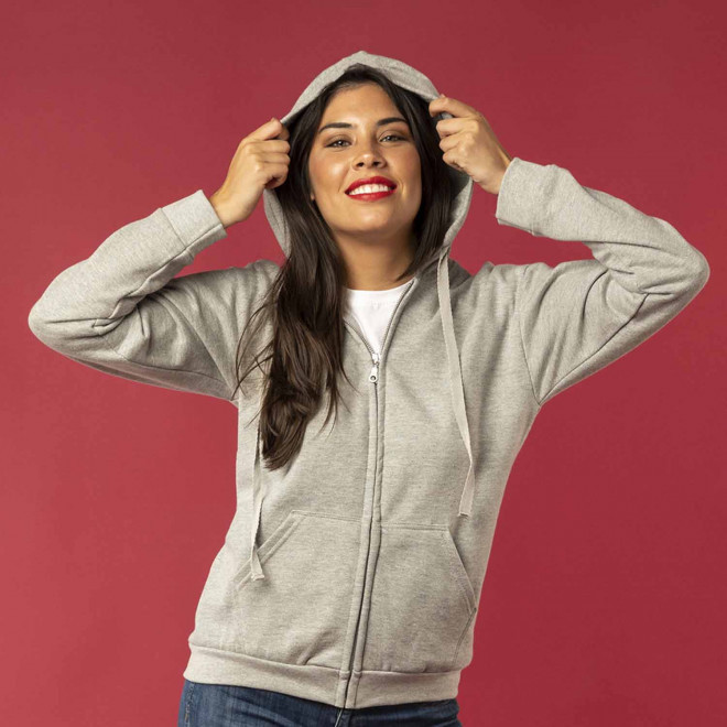 SWEAT ZIPPE MIXTE 280G PERSONNALISABLE 'MORALIE'