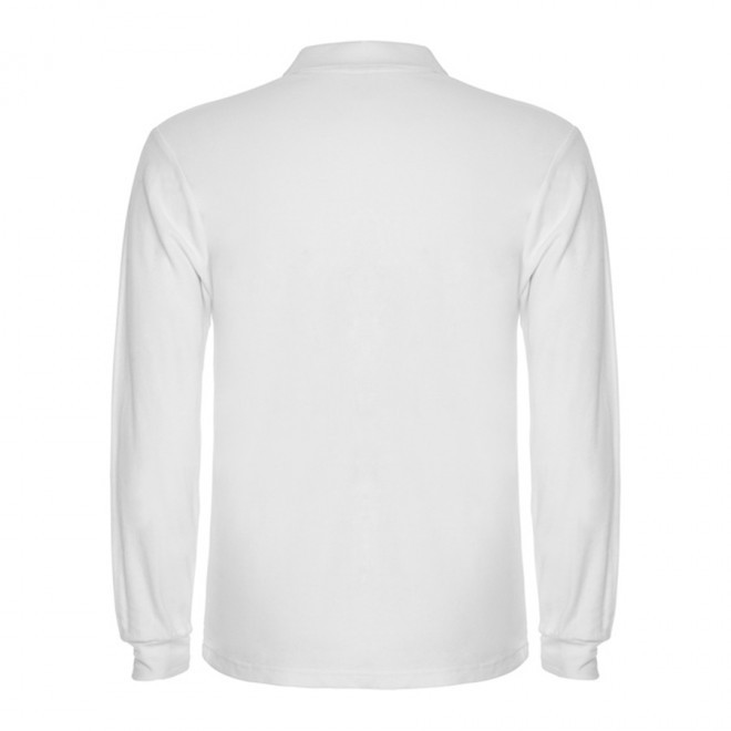 POLO PERSONNALISABLE ML HOMME BLANC 'ESTRELLO'