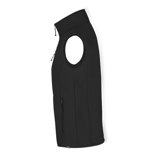 SOFTSHELL PERSONNALISABLE SANS MANCHE RPET 'SCARLO BW'