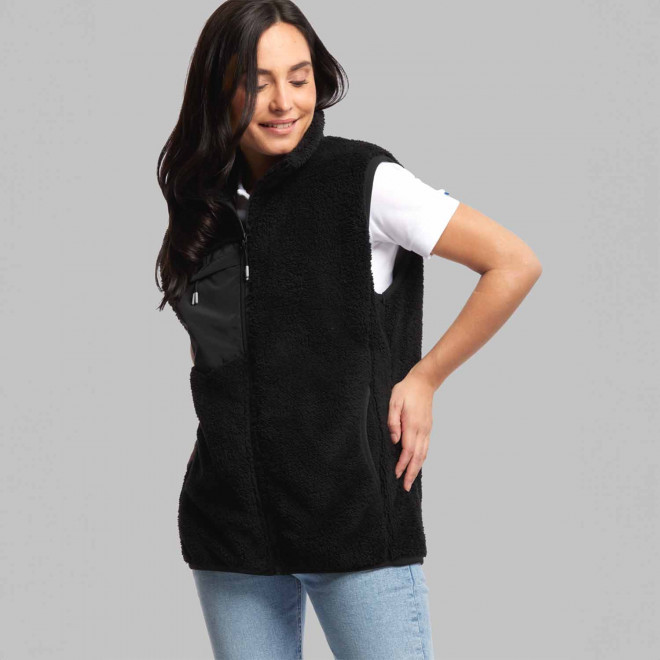 BODYWARMER PERSONNALISABLE FEMME SHERPA MUSTAGHATA® 'ONKA'