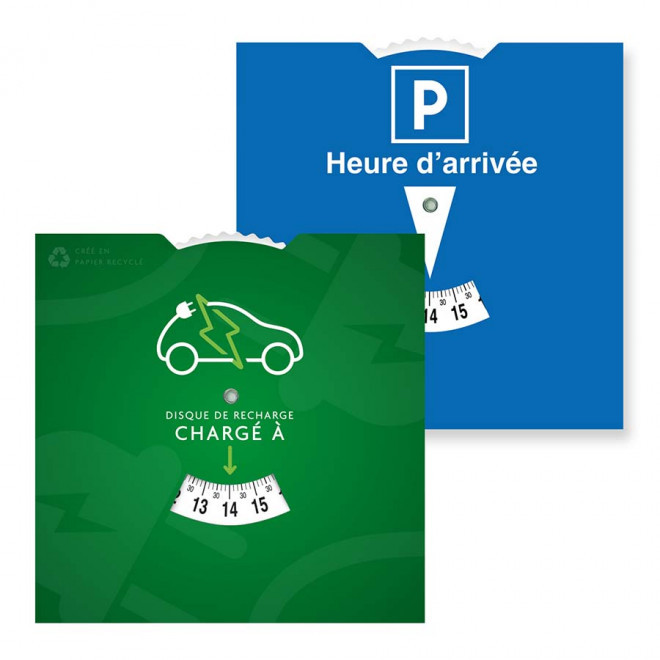 DISQUE STATIONNEMENT PUBLICITAIRE 'APARKA ELEC'