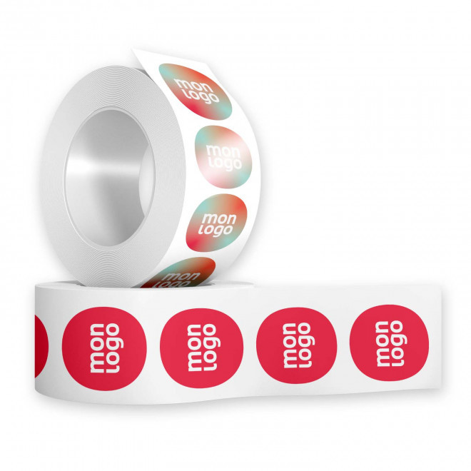 ETIQUETTES RONDES PUBLICITAIRES EN ROULEAU 'RULA'