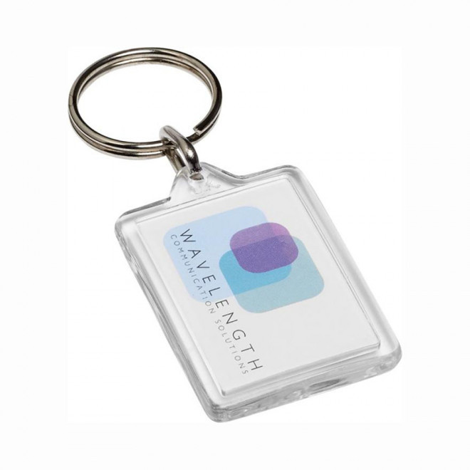 PORTE CLÉS PUBLICITAIRE TRANSPARENT 'COMEVA' 