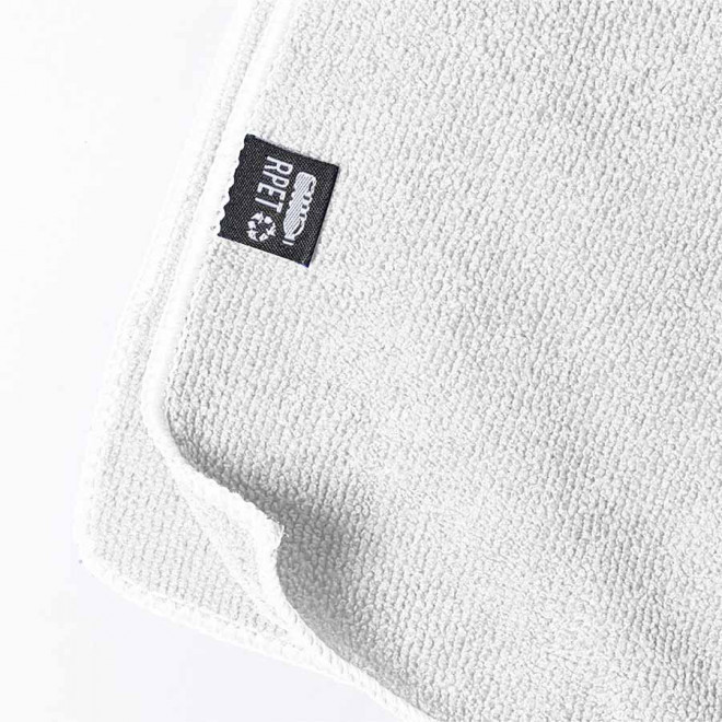 SERVIETTE PUBLICITAIRE SUBLIMATION BLANCHE 90X170 'DULLA RPET'