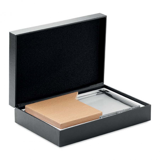 TROPHÉE PERSONNALISABLE EN VERRE ET BOIS 'KAYNE'