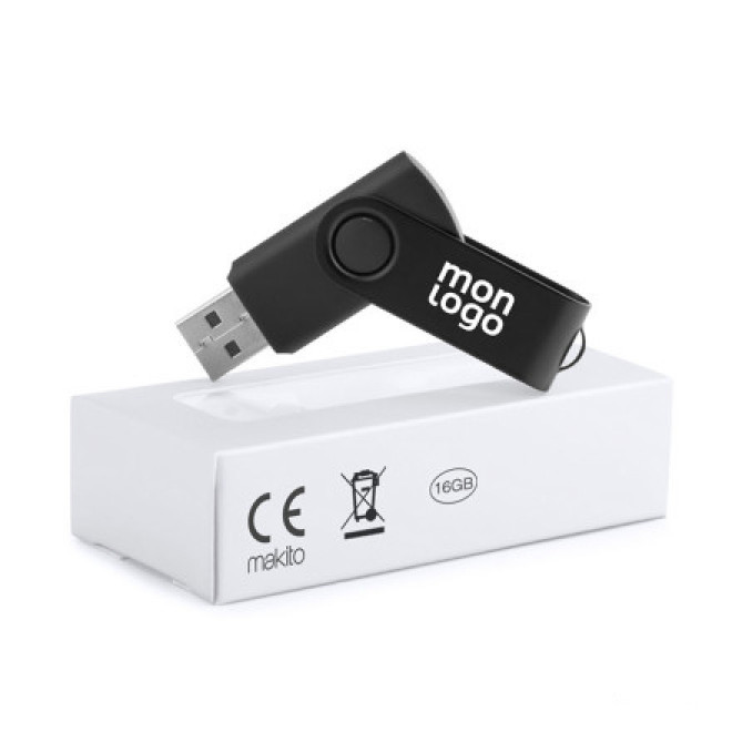 CLÉ USB PERSONNALISÉE 16 GO 'FULL COLOR TWISTER' 