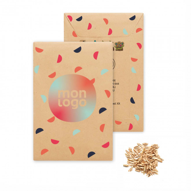 SACHET DE GRAINES PERSONNALISABLE 'FLAURE QUADRI'