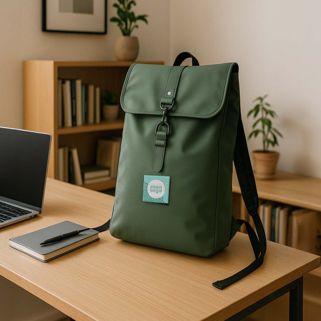 SAC A DOS BOUCLE EN PU PERSONNALISABLE 'SIMON'