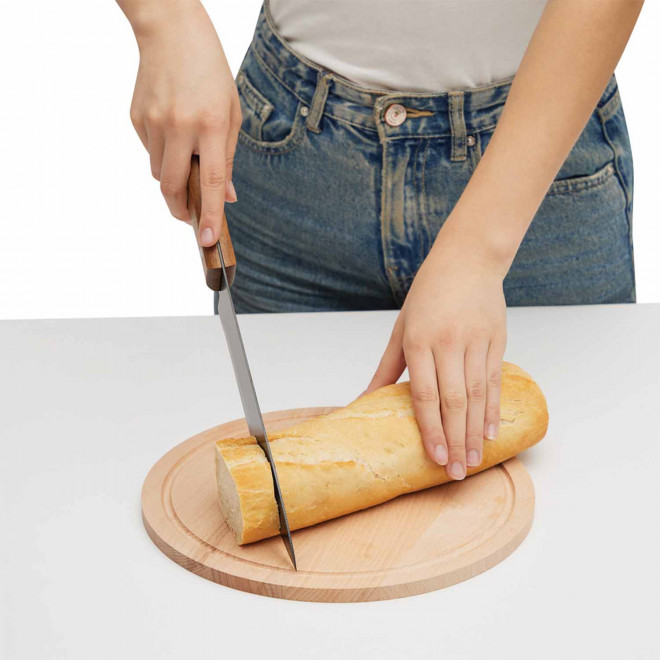 PLANCHE A DECOUPER RONDE PERSONNALISEE MIE 'COCINERO'