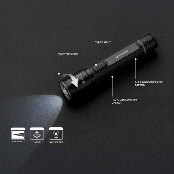 LAMPE TORCHE PERSONNALISEE 'COLIGHT'