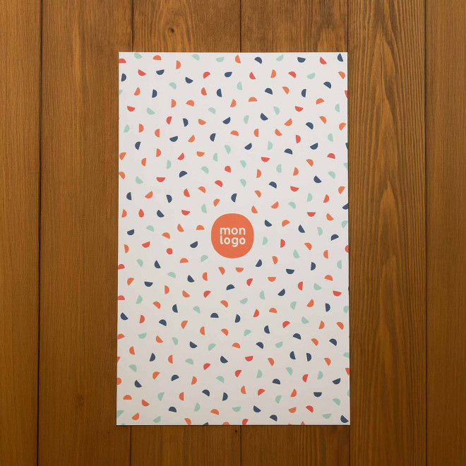 FEUILLE PAPIER CADEAU PERSONNALISEE 'GIFTPAPER 23x37,5'