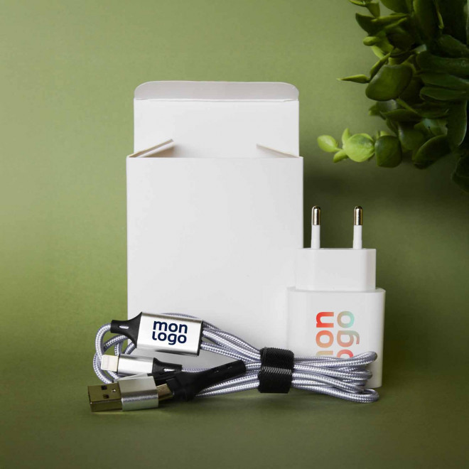 KIT PERSONNALISABLE PRISE ET CABLE 'IDEAL'