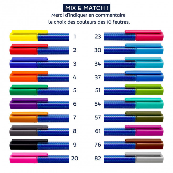 SET DE FEUTRE PERSONNALISABLE STAEDTLER 'TRIPLUS COLOR'