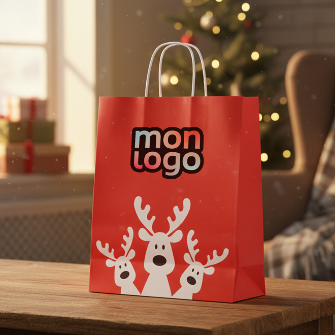 SAC CADEAU PAPIER PERSONNALISABLE 'KADO'