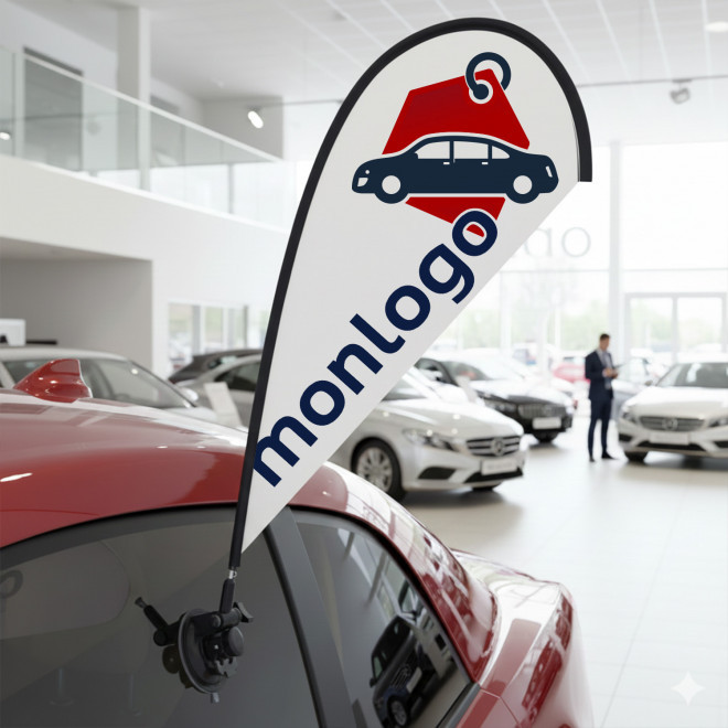 MINI ORIFLAMME PERSONNALISABLE 'TOLITO VENTOUSE'