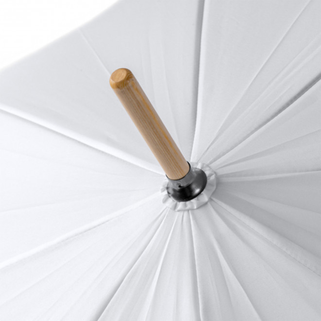 PARAPLUIE MANCHE DROIT BAMBOU PERSONNALISABLE 'BAMPLUI'