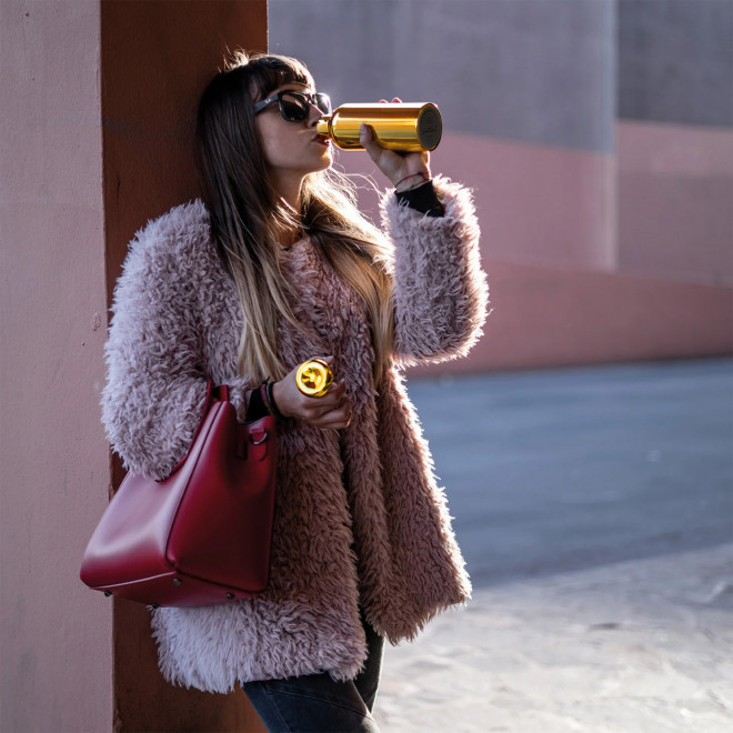 GOURDE ISO GUZZINI PERSONNALISABLE 'STEEL ON THE GO'