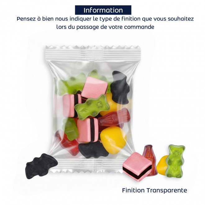 LOT DE 100 SACHETS COLOR RADO PERSONNALISABLE 'HARIBO'