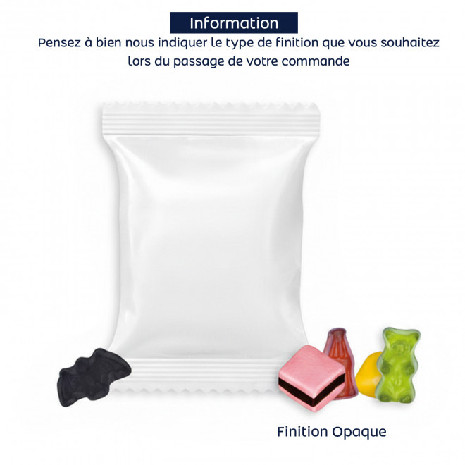 LOT DE 100 SACHETS COLOR RADO PERSONNALISABLE 'HARIBO'